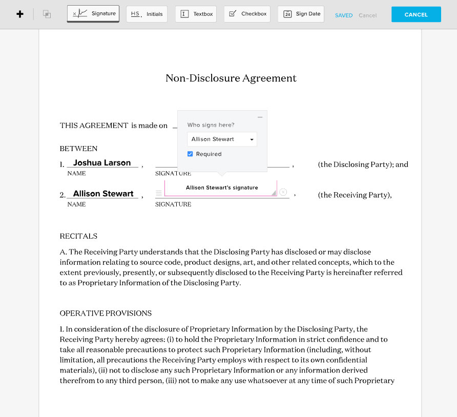 Electronic Signatures