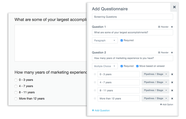 Screening Questions